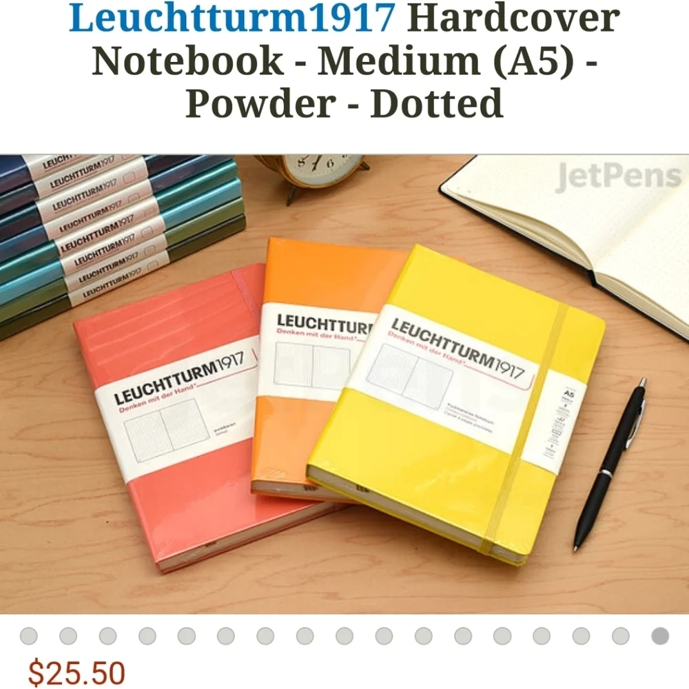 ❤️BUY 5 GET 3 FREE  Notebook Medium (A5) Hardcover, 251 numbered pages, dotted